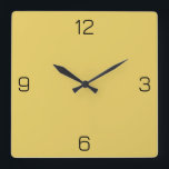 Reloj Cuadrado Color amarillo ocaso E6CB5F - Añadir la opción de<br><div class="desc">Agregue un nombre, iniciales o algún texto, o mantenga el color solo. Coordenadas de color con otros elementos del almacén basadas en el nombre y el código HEX (triplete hexadecimal de seis dígitos) mostrado. Utilice este código para mezclar, hacer coincidir y personalizar de cualquier otro elemento para ir con esto,...</div>