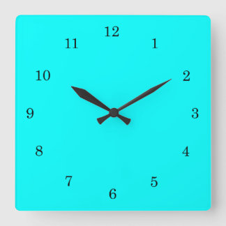 Reloj Cuadrado Color brillante sólido de restauración de la