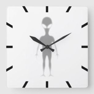 Reloj Cuadrado Color del fondo impreso en Personalizable de sombr