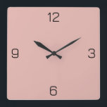 Reloj Cuadrado Color del Rosa en polvo E6B6B0 - Opción para agreg<br><div class="desc">Agregue un nombre, iniciales o algún texto, o mantenga el color solo. Coordenadas de color con otros elementos del almacén basadas en el nombre y el código HEX (triplete hexadecimal de seis dígitos) mostrado. Utilice este código para mezclar, hacer coincidir y personalizar de cualquier otro elemento para ir con esto,...</div>