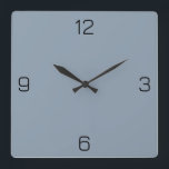 Reloj Cuadrado Color Dusty Blue 8C9DAD - Opción para añadir nombr<br><div class="desc">Agregue un nombre, iniciales o algún texto, o mantenga el color solo. Coordenadas de color con otros elementos del almacén basadas en el nombre y el código HEX (triplete hexadecimal de seis dígitos) mostrado. Utilice este código para mezclar, hacer coincidir y personalizar de cualquier otro elemento para ir con esto,...</div>