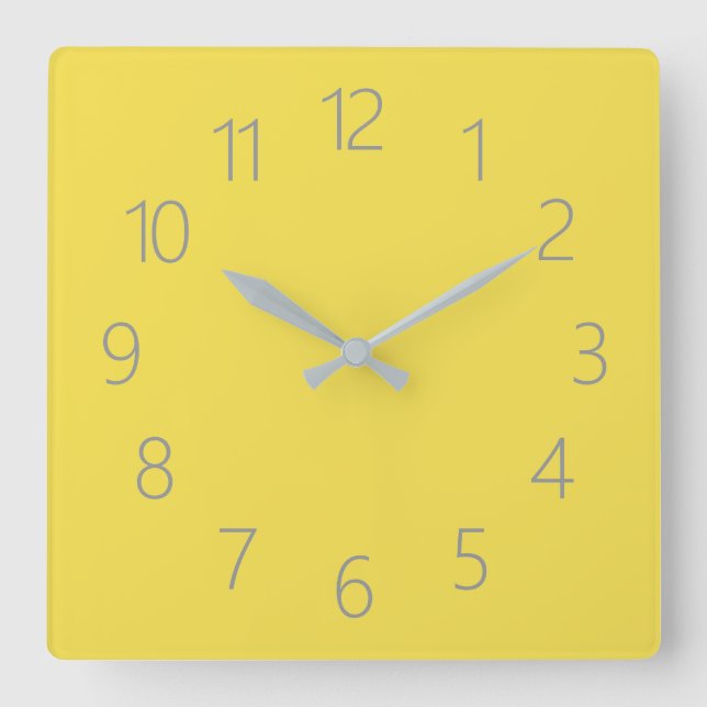 Reloj Cuadrado Color Iluminante Del Año Sunlight Sunny (Anverso)