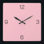 Reloj Cuadrado Color rosa FFC0CB - Opción para agregar nombre<br><div class="desc">Una imagen PNG a escala completa basada en el código HEX (triplete hexadecimal de seis dígitos) mostrado. Utilice este código para mezclar, hacer coincidir y personalizar de cualquier otro elemento para ir con esto, o para agregarlo a otras colecciones. Los códigos hexadecimales pueden utilizarse para personalizar de la mayoría de...</div>