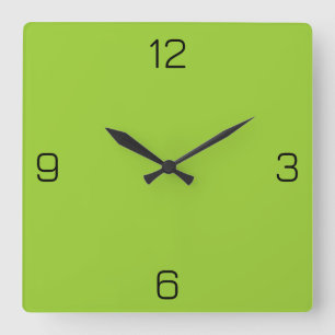 Reloj Cuadrado Color verde amarillo 9ACD32 - Opción para agregar 