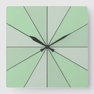 Reloj Cuadrado Color Wheel Green