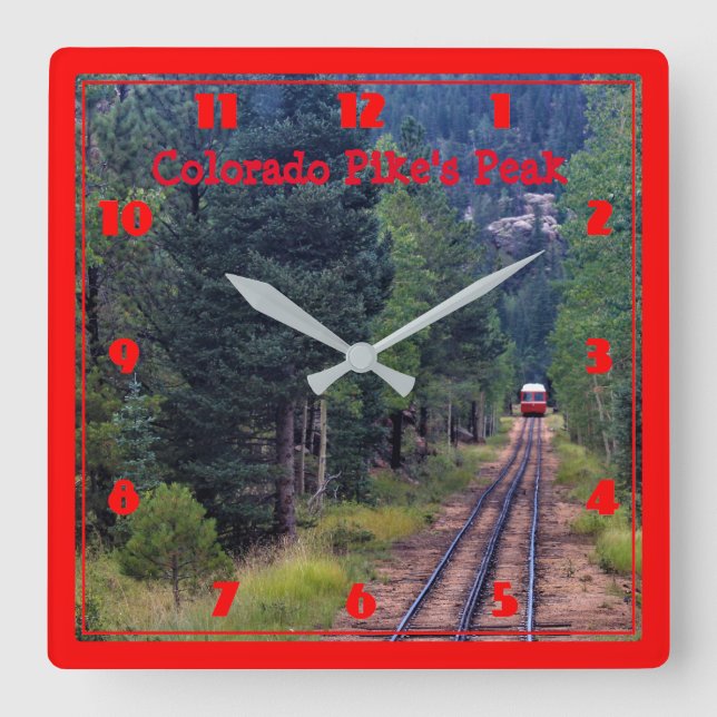 Reloj Cuadrado Colorado Pike's Peak Square Clock (Anverso)