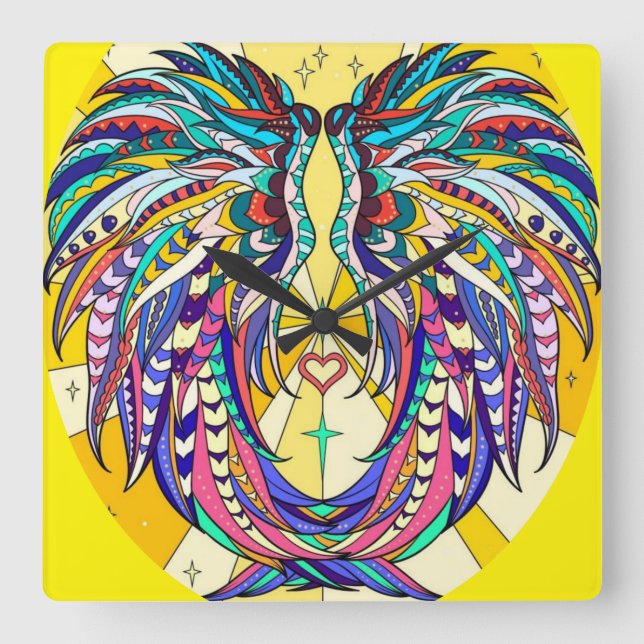 Reloj Cuadrado Colores (Anverso)