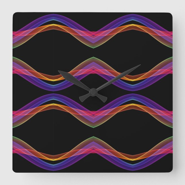 Reloj Cuadrado Colores de estilos clásicos (Anverso)