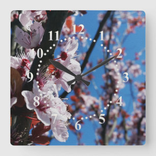 Reloj Cuadrado Colores de primavera