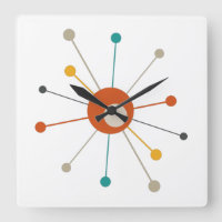 Colorful Atomic Age Starburst Mid Century Modern