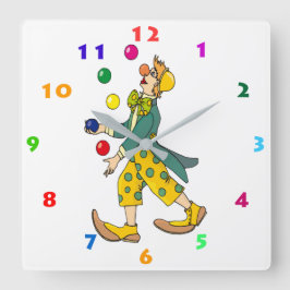 RELOJ CUADRADO COLORIDO COLOR DE COLOR