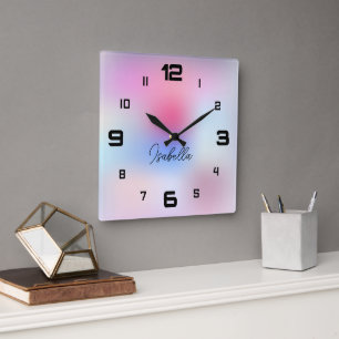 Reloj Cuadrado Colorido moderno