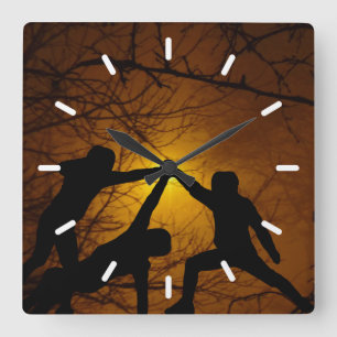 Reloj Cuadrado Combatientes de espada