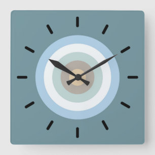 Reloj Cuadrado Combo de cinco colores - Turquesa de arena azul ma