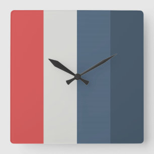 Reloj Cuadrado Combo de cuatro colores - azul oscuro gris rojo