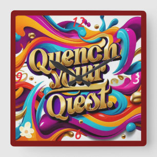 Reloj Cuadrado "Comienza la búsqueda"