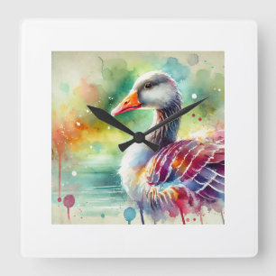 Reloj Cuadrado Common Goose 110924AREF137 - Watercolor