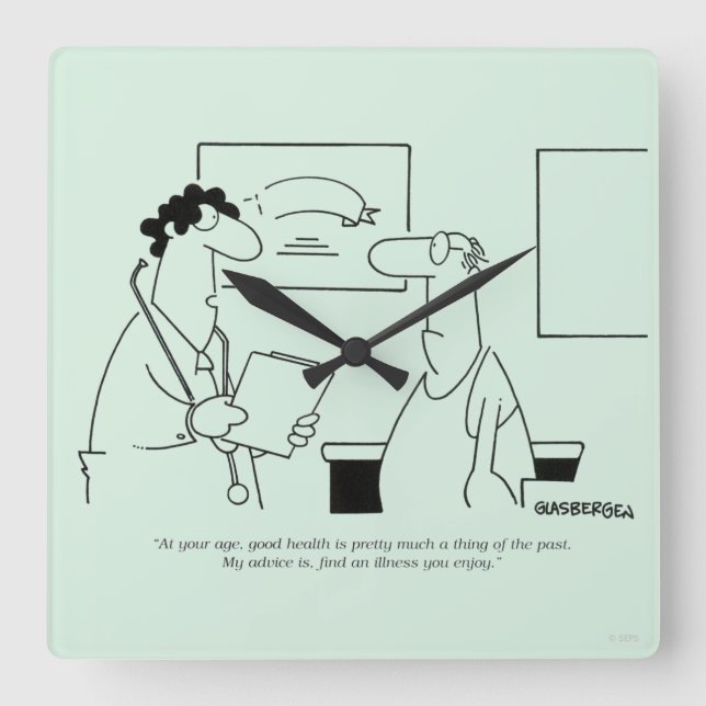 Reloj Cuadrado Cómo envejecer (Anverso)