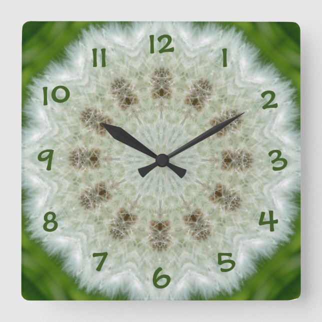 Reloj Cuadrado Como un diente de león... (Anverso)