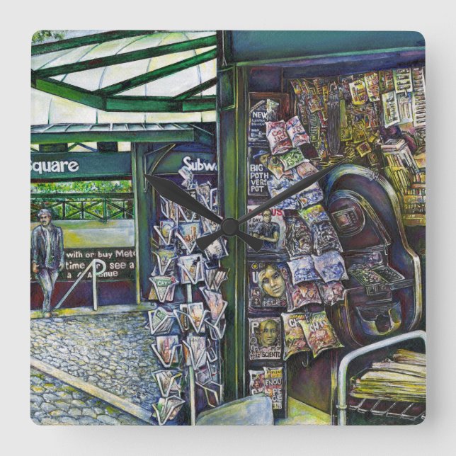 Reloj Cuadrado ¿Cómo Una Imagen, Inimaginativa? (Anverso)