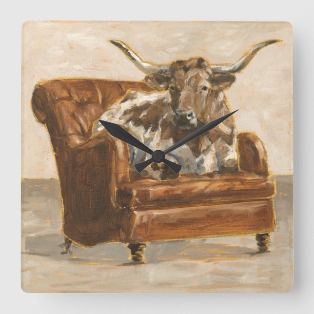 Reloj Cuadrado Comodidad refinada I (Anverso)