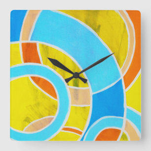 Reloj Cuadrado Composición #23 de Michael Moffa