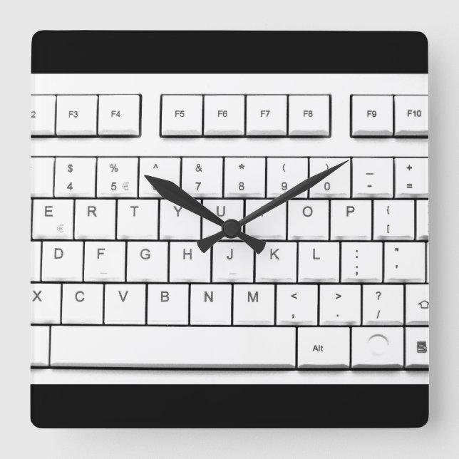 Reloj Cuadrado computer keyboard (Anverso)