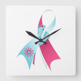 Reloj Cuadrado conciencia de la pérdida de bebés