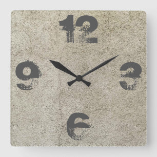Reloj Cuadrado Concreto de Personalizable