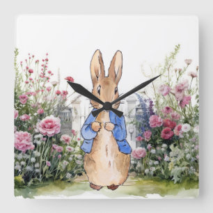 Reloj Cuadrado Conejo clásico Bunny