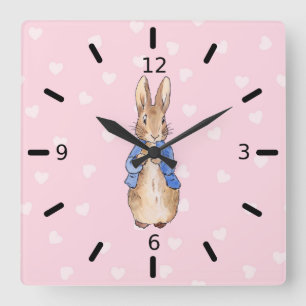 Reloj Cuadrado Conejo clásico Bunny