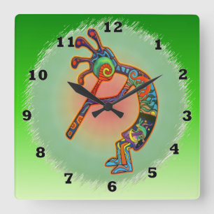 Reloj Cuadrado Conejo Kokopelli