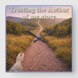 Reloj Cuadrado Confiando en el Autor