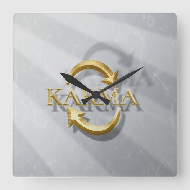 Reloj Cuadrado Conjunto de colecciones KARMA- (Anverso)