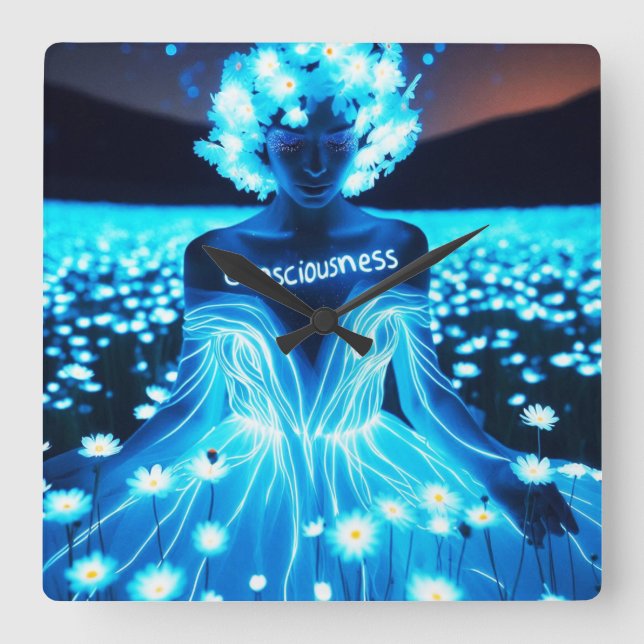 Reloj Cuadrado Consciousness / Conciencia (Anverso)