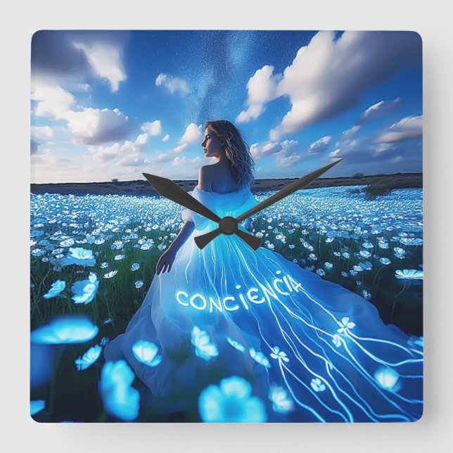 Reloj Cuadrado Consciousness / Conciencia (Anverso)