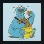 Reloj Cuadrado Cookie Monster Vintage<br><div class="desc">Personalice este Monstruo de Cocina de estilo vintage en sus productos Zazzle.          © 2014 Sesame Workshop. www.sesamestreet.org</div>