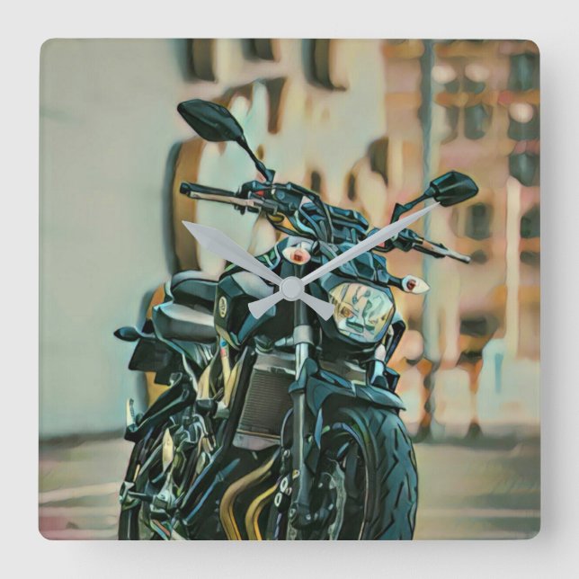 Reloj Cuadrado Cool gifts for motorcyclists (Anverso)