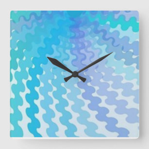 Reloj Cuadrado Cool Spiral Colors Wall Clock