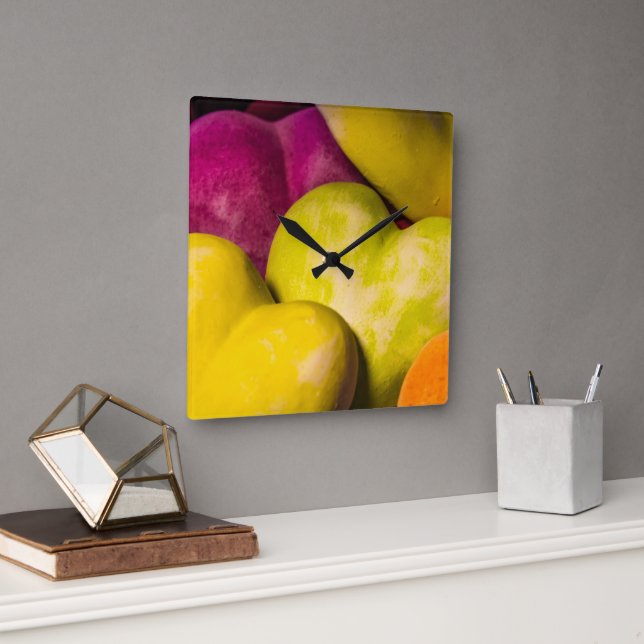 Reloj Cuadrado Corazón, corazón dulce... (Oficina)