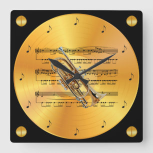 Reloj Cuadrado Cornet ~ Sheet Music ~ Gold Record