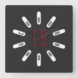 Reloj Cuadrado CORONA 19 HOAX Square Wall Clock