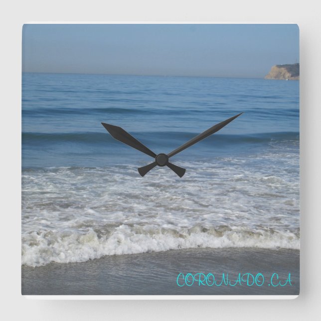 RELOJ CUADRADO CORONADO ,RELOJ CUADRADO DE CA (Anverso)