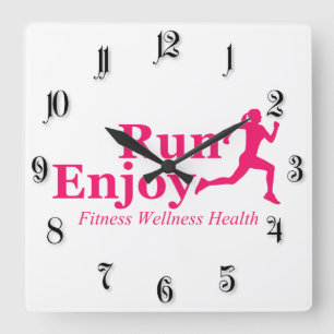 Reloj Cuadrado Correr y disfrutar