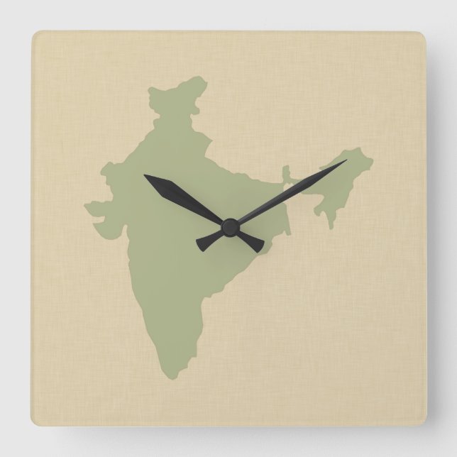 Reloj Cuadrado Corriander Spice Moods India (Anverso)