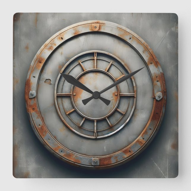 Reloj Cuadrado corroded metal object (Anverso)