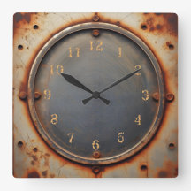 corroded steel circle