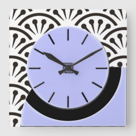 Reloj Cuadrado Corte del art déco (lila+Negro)
