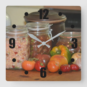 Reloj Cuadrado Cosecha de verano