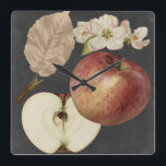 Reloj Cuadrado Cosecha Medianoche II<br><div class="desc">Floral</div>